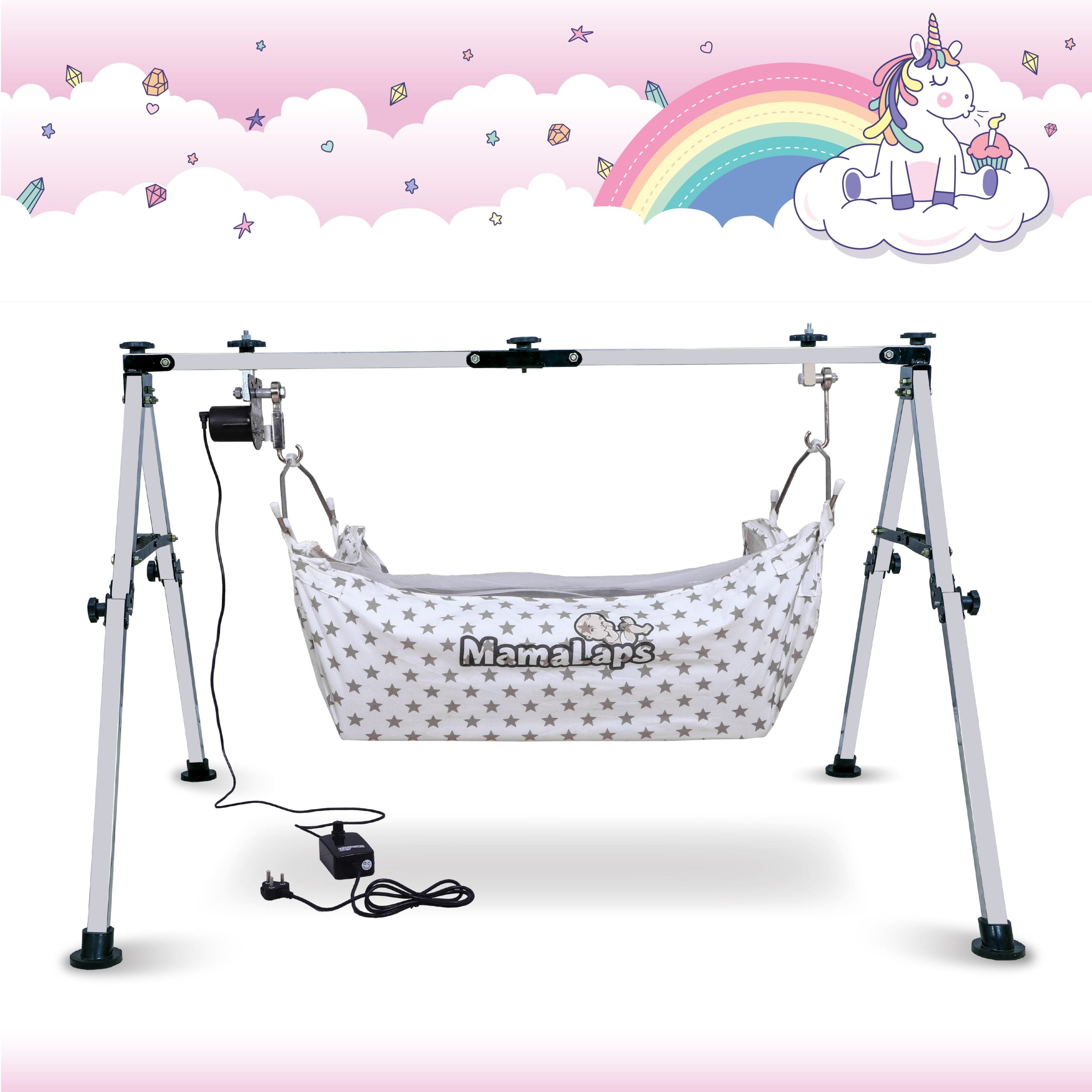 Baby Wings Push NRI Automatic Baby Cradle | Swings | Ghodiya | Crib |  Folding Automatic Cradle